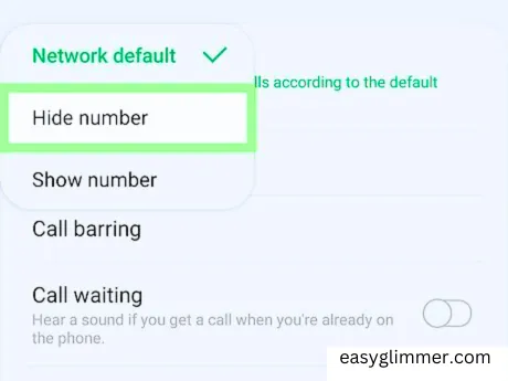 Look for an option to "Hide" or "Block" your caller ID. 3 Ways How To Call Someone Without Showing Your Number: Easy Methods