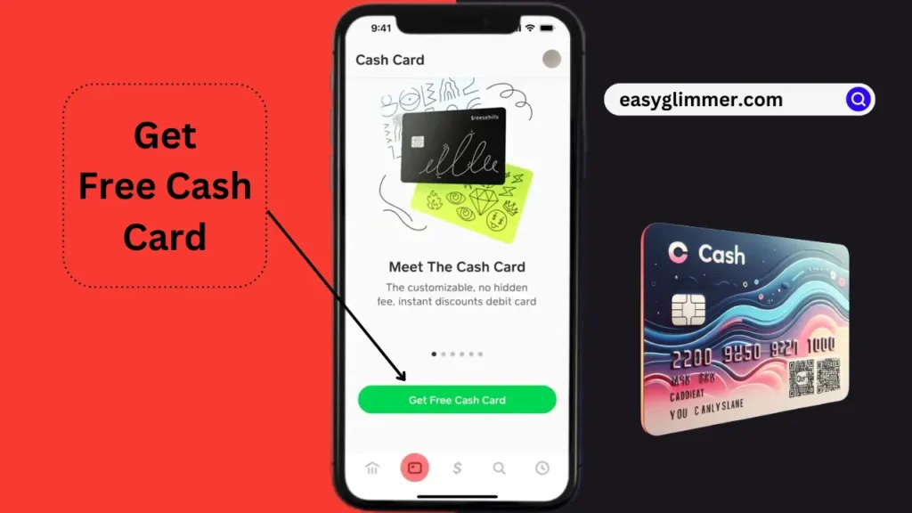 tap the button that says "Get your free card" To Get A New Cash App Card For Free